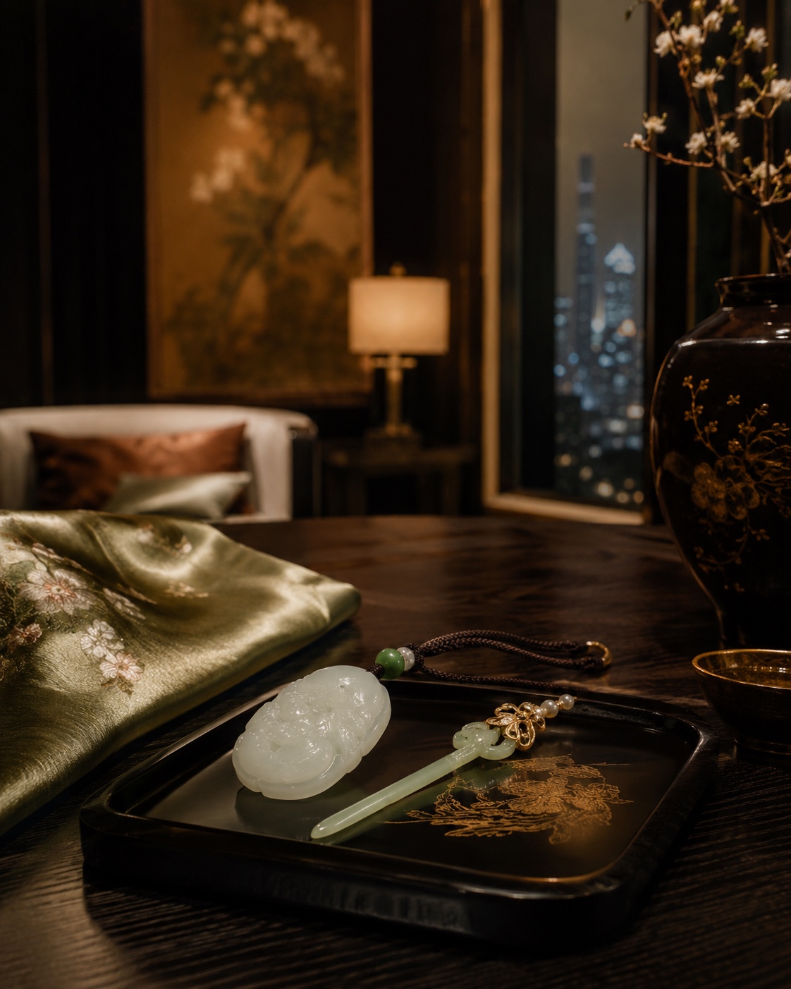 Porcelain, tea and incense objects